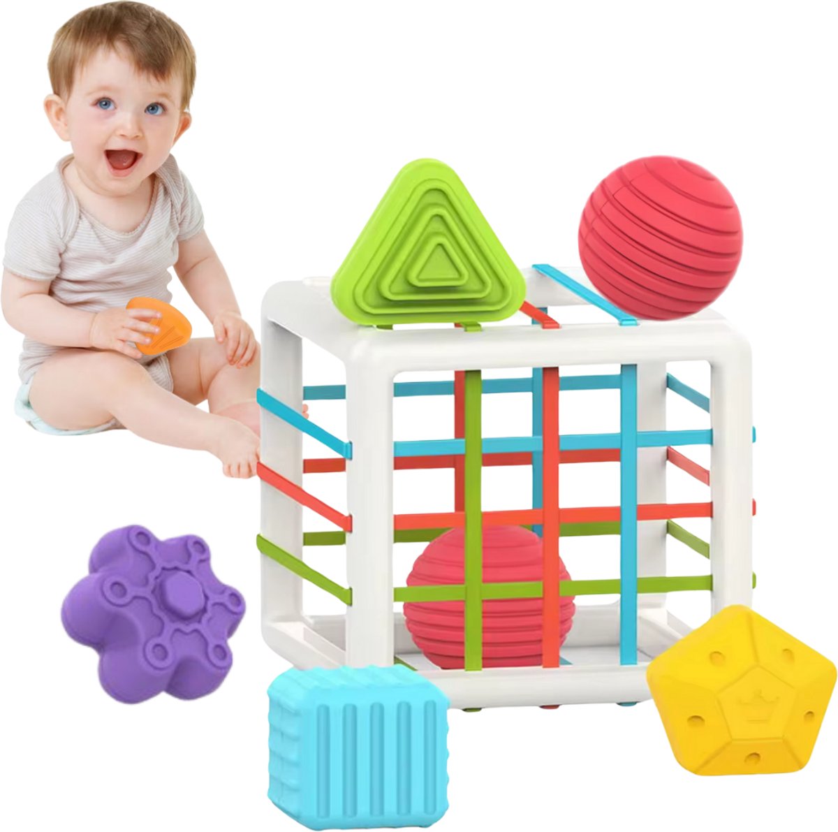 Homeblend© | Montessori Speelgoed | kinderspeelgoed 1 jaar | Vormen Doos | kinder speelgoed | Baby Speelgoed | vanaf 12 Maanden | Educatief Kinder Speelgoed | montessori